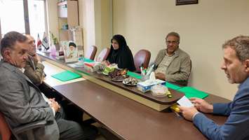 دیدار مشاور رئیس دانشگاه علوم پزشکی تهران در امور ایثارگران با علی روزبهانی جانباز دوران دفاع مقدس
